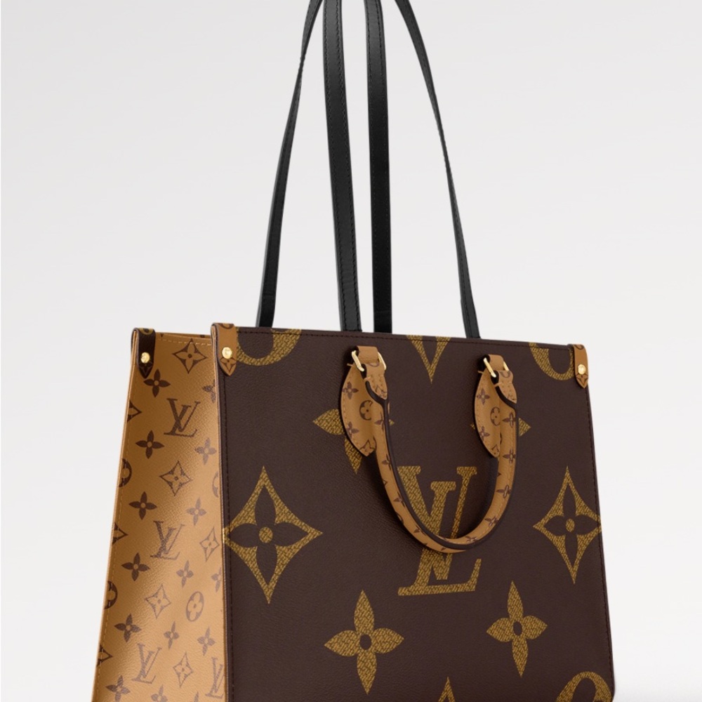 Louis Vuitton Black and Brown Monogram Tote
